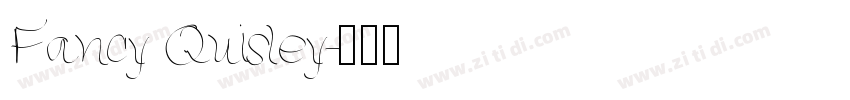 Fancy Quisley字体转换